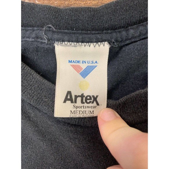 Vintage 90s Chicago Bulls T Shirt Tee Single Stitch Artex Sz M USA NBA Basketbal - Picture 3 of 7